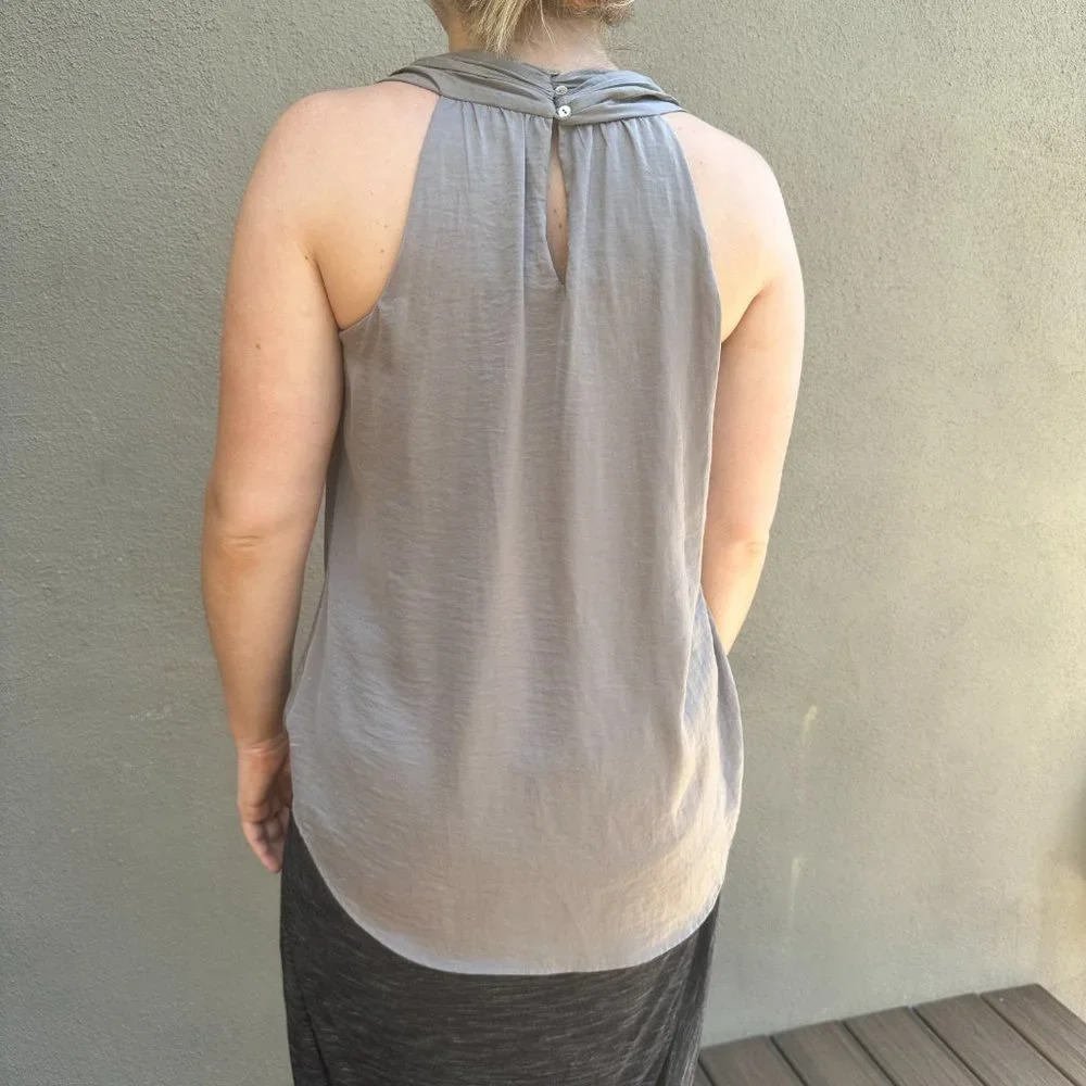 KUT FROM THE KLOTH Taupe Silky Halter Top Tank - size small - Picture 7 of 9